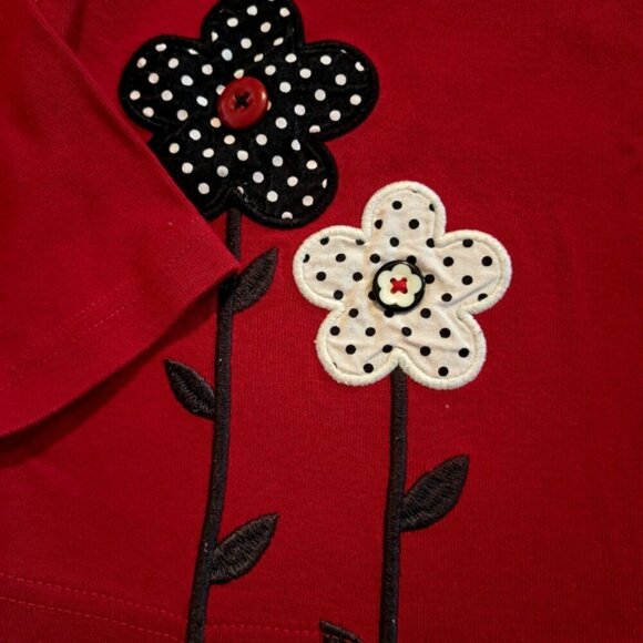 Gymboree girls size 7-8 red velour jacket & skirt long sleeve shirt, VGUC - Picture 10 of 12